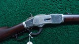 SPECIAL ORDER HALF NICKEL WINCHESTER 2nd MODEL 1873 SADDLE RING CARBINE CHAMBERED IN 44 WCF