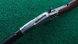 SPECIAL ORDER HALF NICKEL WINCHESTER 2nd MODEL 1873 SADDLE RING CARBINE CHAMBERED IN 44 WCF - 4 of 22