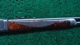 VERY NICE DELUXE ENGRAVED WINCHESTER MODEL 1886 RIFLE IN 33 WCF - 5 of 25