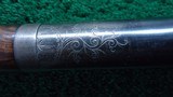 VERY NICE DELUXE ENGRAVED WINCHESTER MODEL 1886 RIFLE IN 33 WCF - 14 of 25