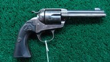 COLT BISLEY MODEL SINGLE ACTION REVOLVER IN SCARCE 38 COLT