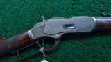 FACTORY ENGRAVED WINCHESTER MODEL 1873 SHORT RIFLE IN CALIBER 44-40