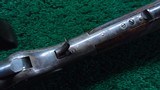 FACTORY ENGRAVED WINCHESTER MODEL 1873 SHORT RIFLE IN CALIBER 44-40 - 9 of 25