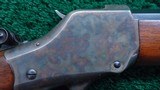 CUSTOM ANTIQUE WINCHESTER MODEL 1885 HIGH WALL RIFLE CHAMBERED IN 22 LR - 9 of 25