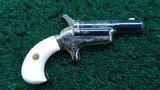 ENGRAVED THIRD MODEL COLT DERRINGER IN CALIBER 41 RF - 1 of 12