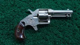 ENGRAVED COLT CLOVERLEAF SINGLE ACTION REVOLVER IN CALIBER 41 RF - 1 of 11