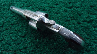 ENGRAVED COLT CLOVERLEAF SINGLE ACTION REVOLVER IN CALIBER 41 RF - Image 5 of 11