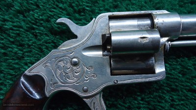 ENGRAVED COLT CLOVERLEAF SINGLE ACTION REVOLVER IN CALIBER 41 RF - Image 6 of 11