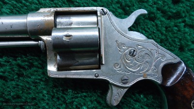 ENGRAVED COLT CLOVERLEAF SINGLE ACTION REVOLVER IN CALIBER 41 RF - Image 8 of 11