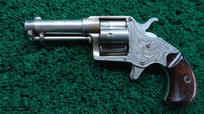 ENGRAVED COLT CLOVERLEAF SINGLE ACTION REVOLVER IN CALIBER 41 RF - Image 2 of 11