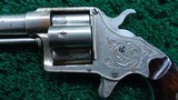 ENGRAVED COLT CLOVERLEAF SINGLE ACTION REVOLVER IN CALIBER 41 RF - 8 of 11