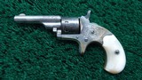 COLT OPEN TOP ENGRAVED SPUR TRIGGER REVOLVER WITH BOX IN CALIBER 22 RF - 2 of 15