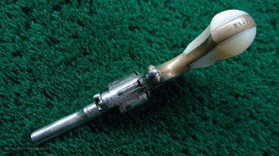 COLT OPEN TOP ENGRAVED SPUR TRIGGER REVOLVER WITH BOX IN CALIBER 22 RF - Image 4 of 15