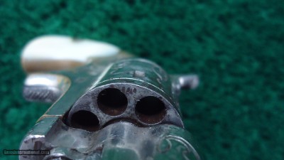 COLT OPEN TOP ENGRAVED SPUR TRIGGER REVOLVER WITH BOX IN CALIBER 22 RF - Image 11 of 15