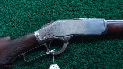 SPECIAL ORDER HALF NICKEL WINCHESTER MODEL 1873 CHECKERED PISTOL GRIP RIFLE CHAMBERED FOR 22 SHORT