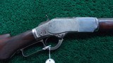 SPECIAL ORDER HALF NICKEL WINCHESTER MODEL 1873 CHECKERED PISTOL GRIP RIFLE CHAMBERED FOR 22 SHORT - 1 of 22