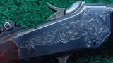 *Sale Pending* - VERY NICELY DONE CUSTOM ENGRAVED WINCHESTER MODEL 1885 LOW WALL RIFLE CHAMBERED IN 22 WCF - 8 of 25