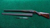 INTERESTING RECONDITIONED ITHACA GRADE 4E SIDE BY SIDE SHOTGUN WITH 2 SETS OF BARRELS - 22 of 24