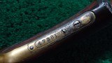 RARE ANTIQUE NICKEL AND GOLD PLATED EXHIBITION WINCHESTER DELUXE MODEL 1890 RIFLE - 18 of 25