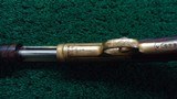 RARE ANTIQUE NICKEL AND GOLD PLATED EXHIBITION WINCHESTER DELUXE MODEL 1890 RIFLE - 12 of 25