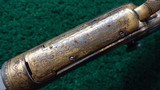 RARE ANTIQUE NICKEL AND GOLD PLATED EXHIBITION WINCHESTER DELUXE MODEL 1890 RIFLE - 9 of 25