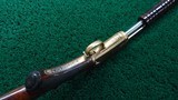 RARE ANTIQUE NICKEL AND GOLD PLATED EXHIBITION WINCHESTER DELUXE MODEL 1890 RIFLE - 3 of 25