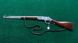 WINCHESTER FIRST MODEL 1873 SADDLE RING CARBINE WITH FULL NICKEL
FINISH - 21 of 22