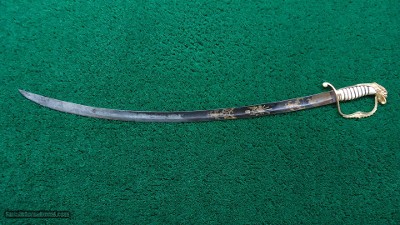 EAGLE HEAD MOUNTED ARTILLERY OFFICER'S SABER W/O SCABBARD - Image 4 of 14