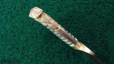 EAGLE HEAD MOUNTED ARTILLERY OFFICER'S SABER W/O SCABBARD - Image 14 of 14