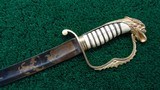 EAGLE HEAD MOUNTED ARTILLERY OFFICER'S SABER W/O SCABBARD - 4 of 14