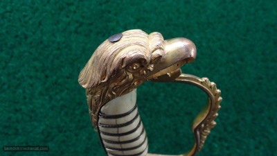 EAGLE HEAD MOUNTED ARTILLERY OFFICER'S SABER W/O SCABBARD - Image 11 of 14