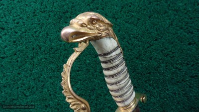 EAGLE HEAD MOUNTED ARTILLERY OFFICER'S SABER W/O SCABBARD - Image 12 of 14