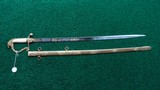 EAGLEHEAD NEW YORK MILITIA OFFICER'S SWORD