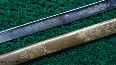 EAGLEHEAD NEW YORK MILITIA OFFICER'S SWORD - Image 11 of 15