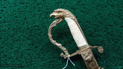 EAGLEHEAD NEW YORK MILITIA OFFICER'S SWORD - Image 14 of 15
