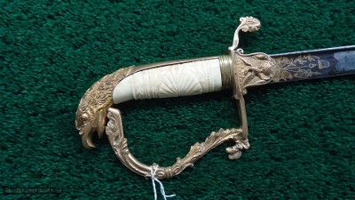 EAGLEHEAD NEW YORK MILITIA OFFICER'S SWORD