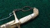 FINE EAGLEHEAD MOUNTED ARTILLERY OFFICER'S SWORD - 17 of 20