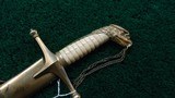 FINE EAGLEHEAD MOUNTED ARTILLERY OFFICER'S SWORD - 15 of 20