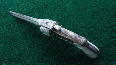 FANTASTIC SMITH & WESSON NIMSCHKE ENGRAVED CASED 2ND MODEL PRESENTATION PISTOL WITH PEARL GRIPS AND RARE SHOULDER STOCK - Image 6 of 25