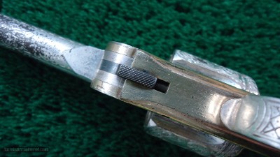 FANTASTIC SMITH & WESSON NIMSCHKE ENGRAVED CASED 2ND MODEL PRESENTATION PISTOL WITH PEARL GRIPS AND RARE SHOULDER STOCK - Image 18 of 25