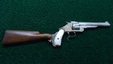 FANTASTIC SMITH & WESSON NIMSCHKE ENGRAVED CASED 2ND MODEL PRESENTATION PISTOL WITH PEARL GRIPS AND RARE SHOULDER STOCK - 12 of 25