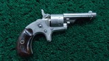 SCARCE EARLY MODEL OLD LINE COLT OPEN TOP REVOLVER WITH RARE EJECTOR AND HIGH SPUR HAMMER IN 22 RF - 1 of 14