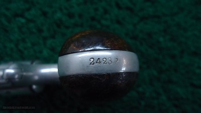 SCARCE EARLY MODEL OLD LINE COLT OPEN TOP REVOLVER WITH RARE EJECTOR AND HIGH SPUR HAMMER IN 22 RF - Image 14 of 14