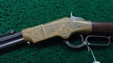 FACTORY ENGRAVED HENRY RIFLE - 2 of 23