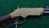 FACTORY ENGRAVED HENRY RIFLE - 1 of 23