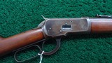 WINCHESTER MODEL 1892 SADDLE RING CARBINE CHAMBERED IN 38 WCF - 1 of 21