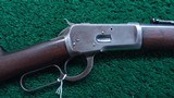 WINCHESTER MODEL 1892 SADDLE RING CARBINE CHAMBERED IN 38 WCF - 1 of 21