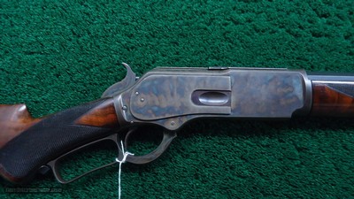BEAUTIFUL WINCHESTER MODEL 1876 DELUXE RIFLE IN CALIBER 45-75