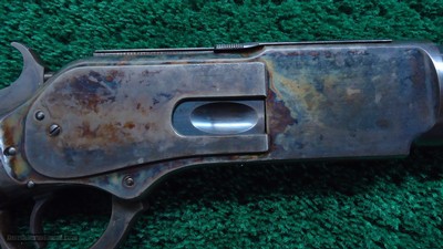 WINCHESTER MODEL 1876 SPECIAL ORDER RIFLE WITH SCARCE CASE HARDENED FRAME IN CALIBER 45-60 - Image 9 of 25