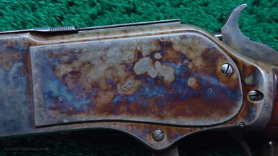 WINCHESTER MODEL 1876 SPECIAL ORDER RIFLE WITH SCARCE CASE HARDENED FRAME IN CALIBER 45-60 - Image 8 of 25